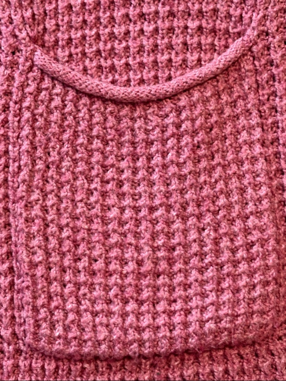 EUC American Eagle Waffle-Knit Open Front Cardigan in Dusty Pink Size S - Picture 4 of 7